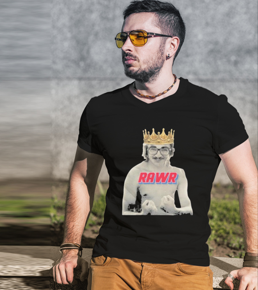 RAWR Young Greg Cote Wearing Crown T-Shirt
