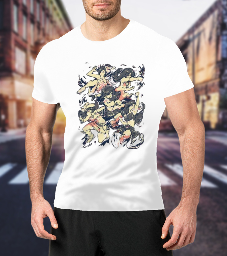 Seventh Heaven HelloWinter Dynamic Character Collage T-Shirt