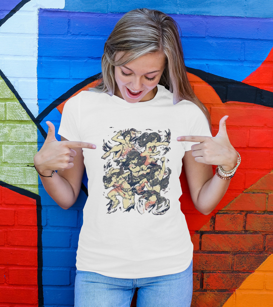 Seventh Heaven HelloWinter Dynamic Character Collage T-Shirt