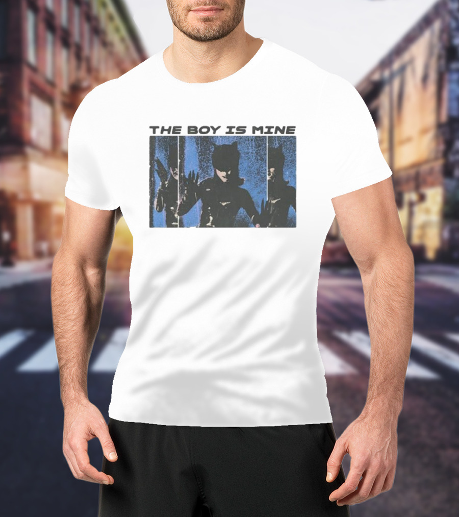 The Boy Is Mine Catwoman Reflection Trio T-Shirt