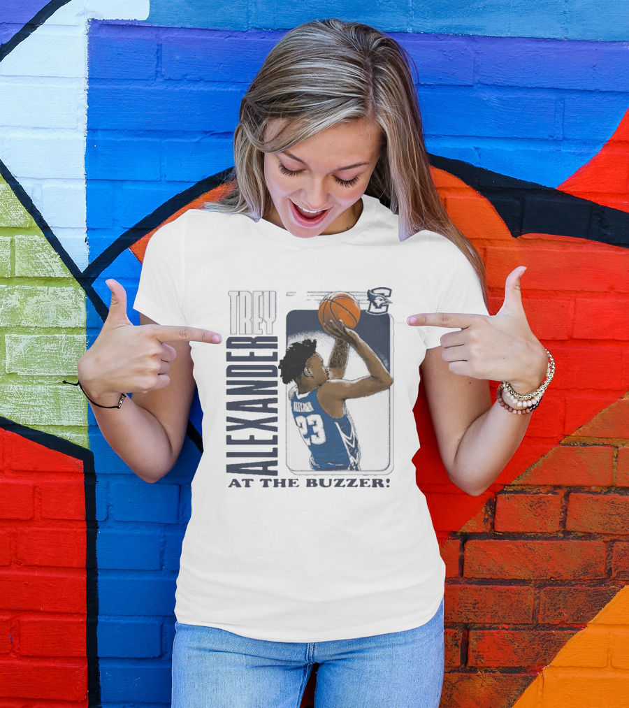 Trey Alexander 23 At The Buzzer Basketball Creighton Bluejays T-Shirt