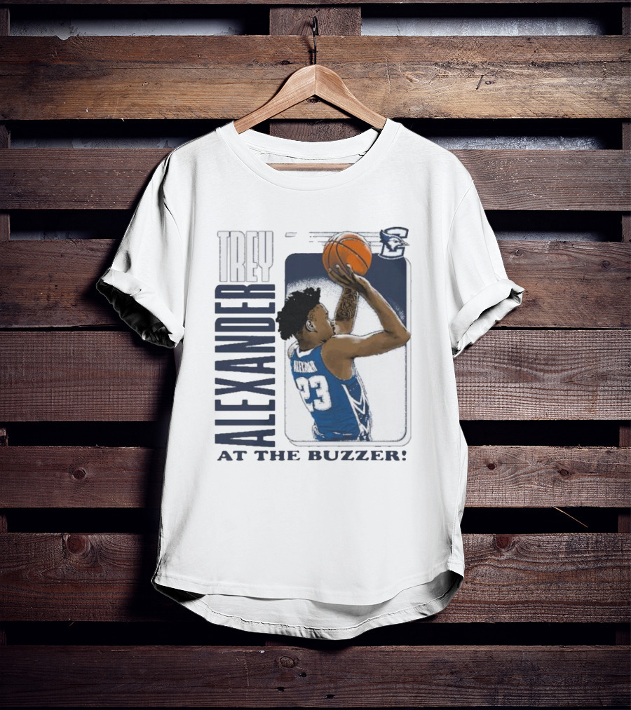 Trey Alexander 23 At The Buzzer Basketball Creighton Bluejays T-Shirt