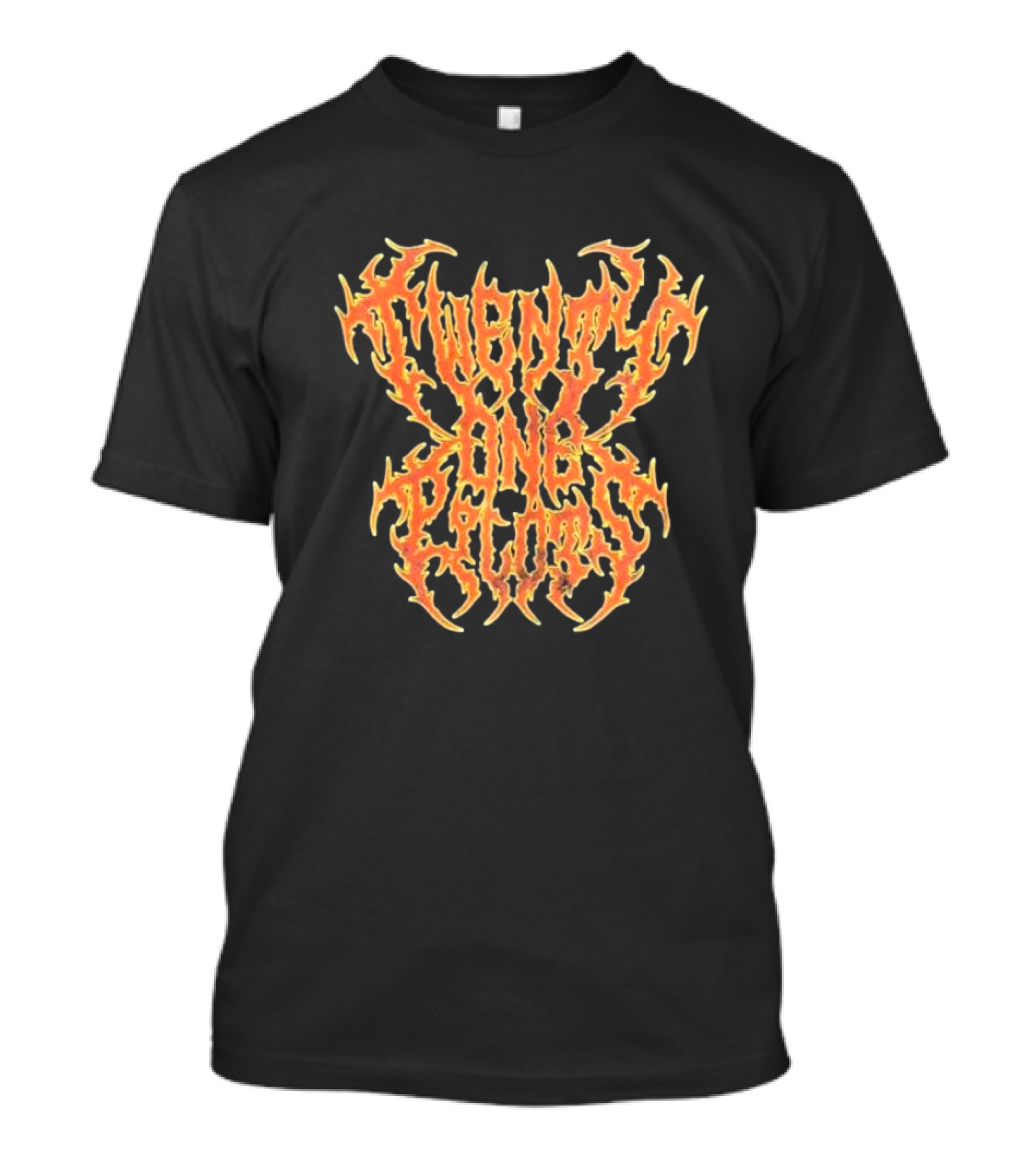 Twenty One Pilots Flame Logo Fiery Text T-Shirt