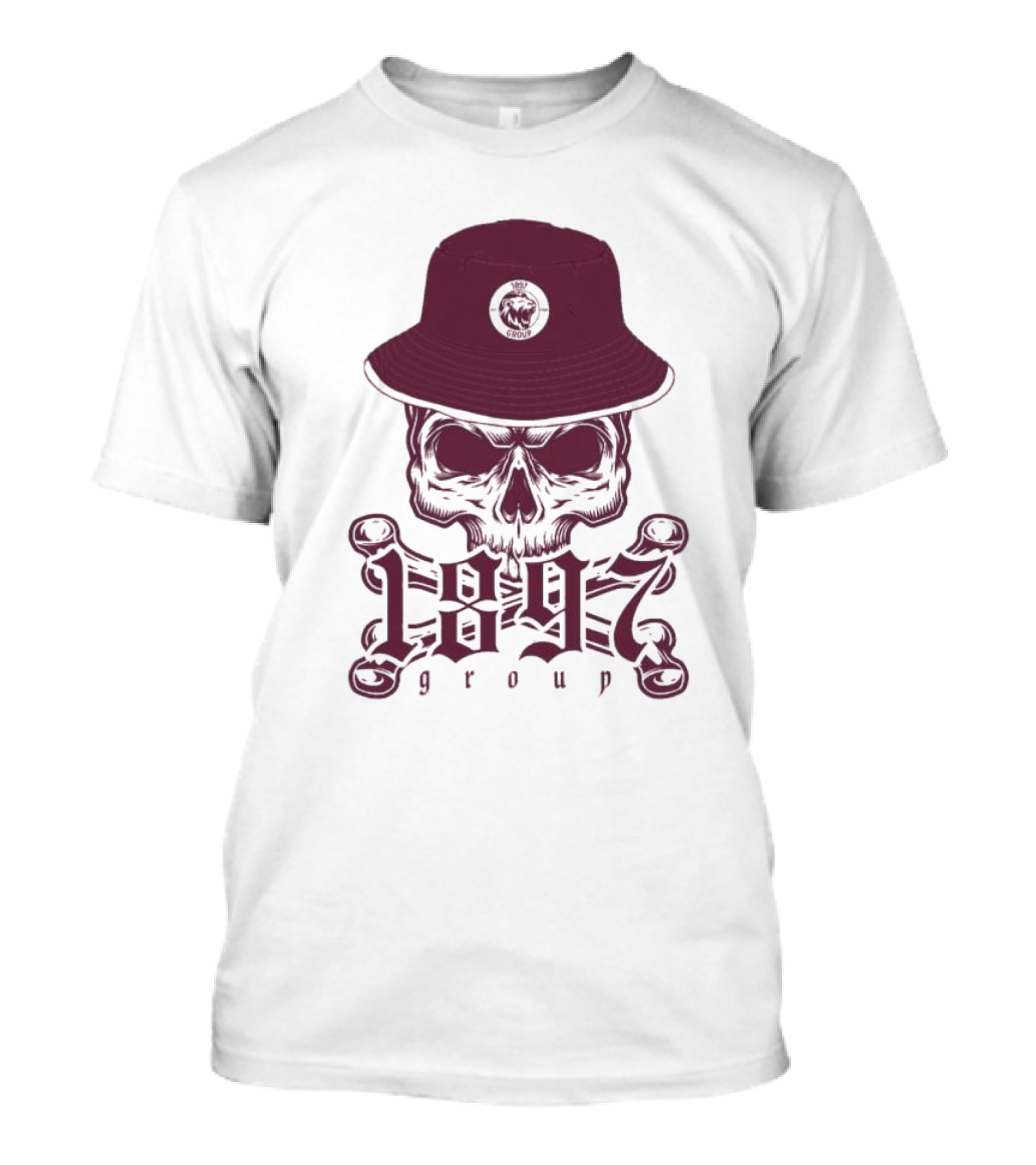 1897 Group Skull With Hat T-Shirt