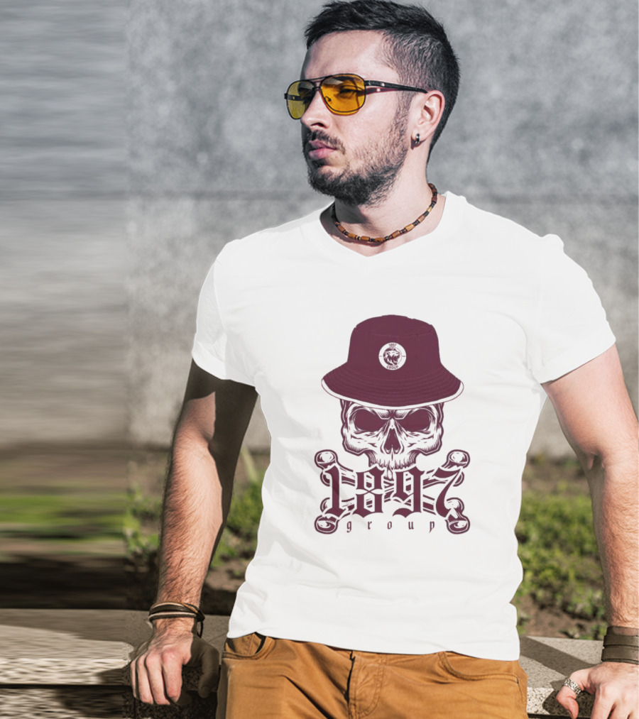 1897 Group Skull With Hat T-Shirt