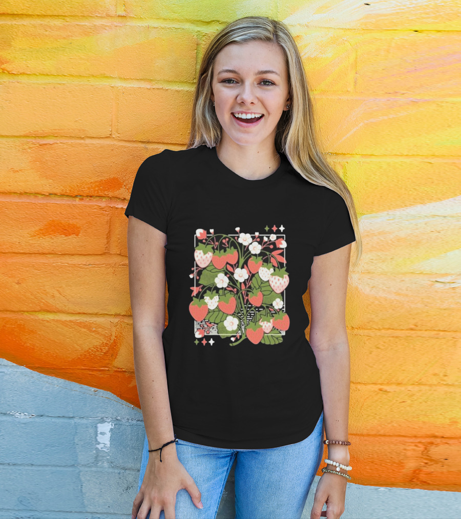 Doki Rosi Strawberry Fields Floral T-Shirt