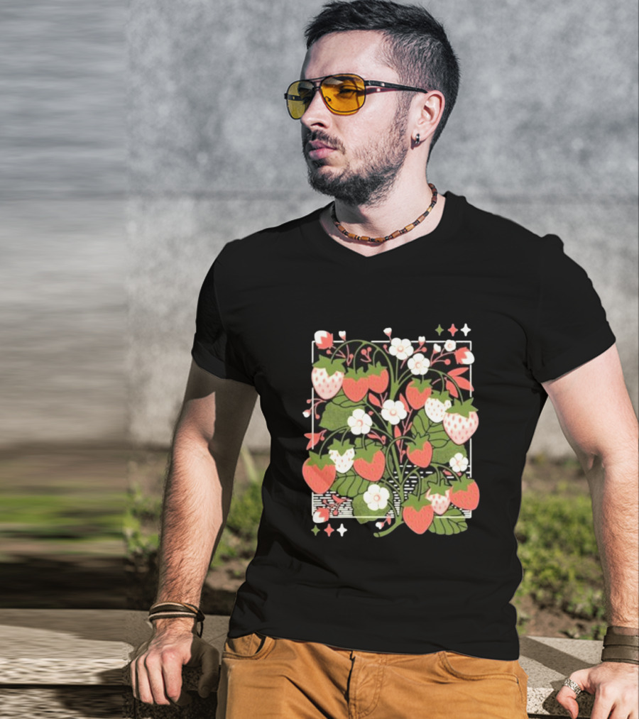 Doki Rosi Strawberry Fields Floral T-Shirt