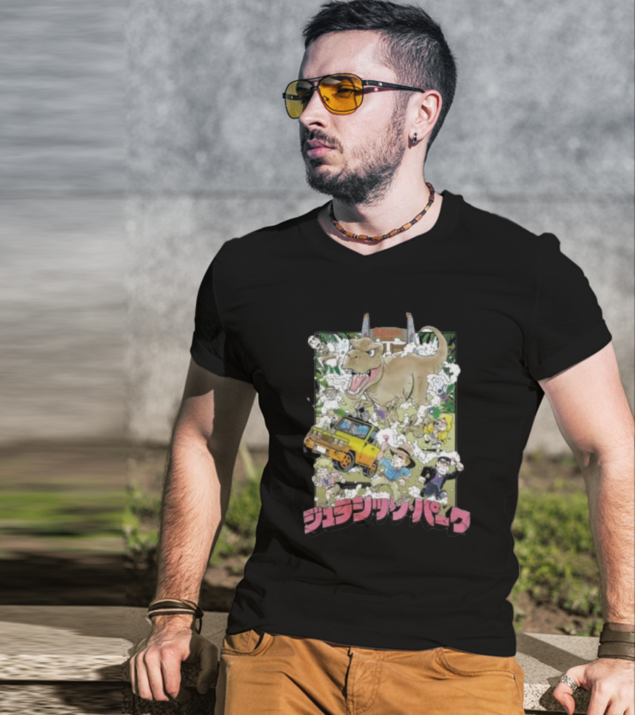 Jurassic Park Anime Style Adventure T-Shirt