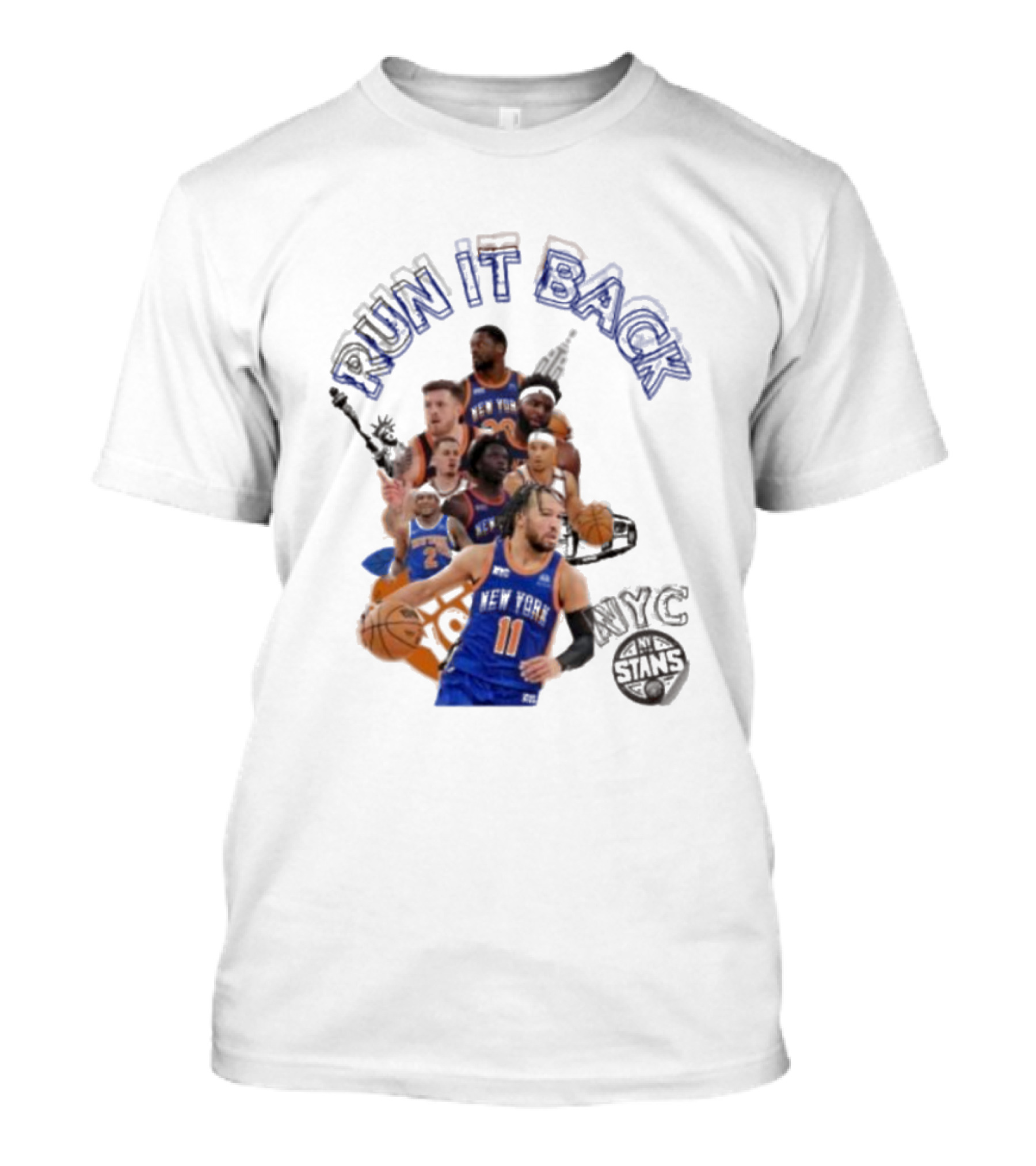 Knicks Run It Back NYC Stans Basketball Team Players T-Shirt