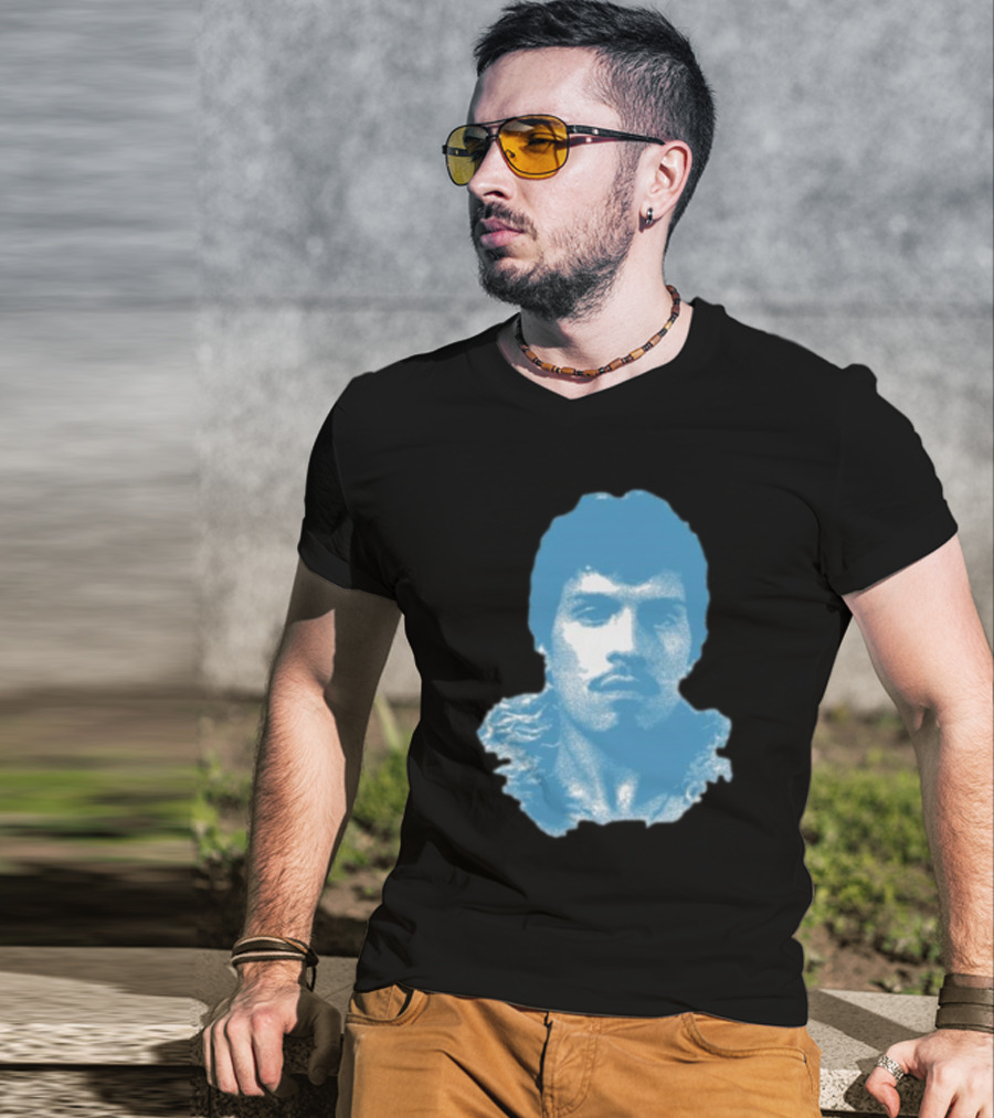 Omar Apollo God Said No Jumbo Blue T-Shirt