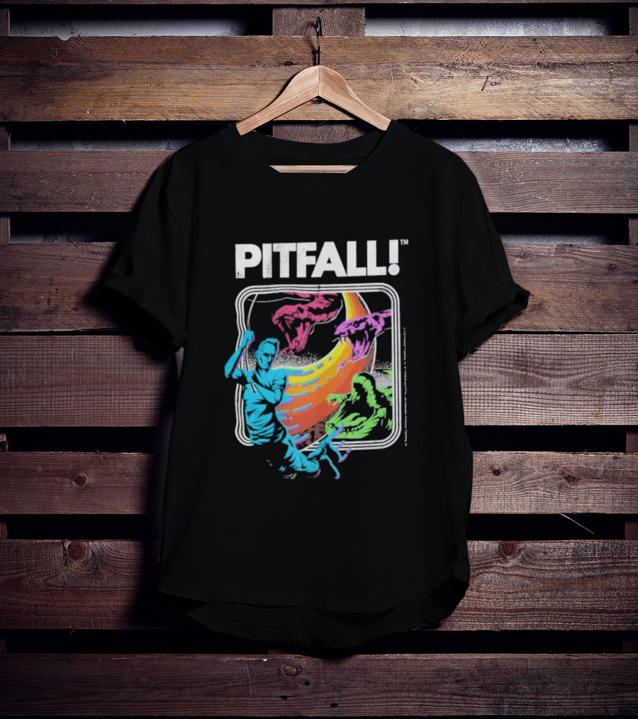 Seven Squared Pitfall Retro Adventure Gaming T-Shirt