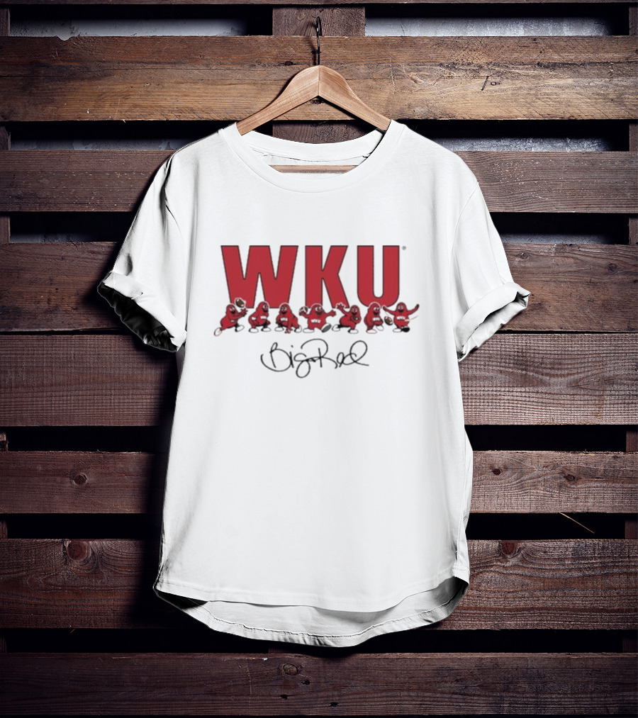 WKU Big Red Signature Football Characters T-Shirt