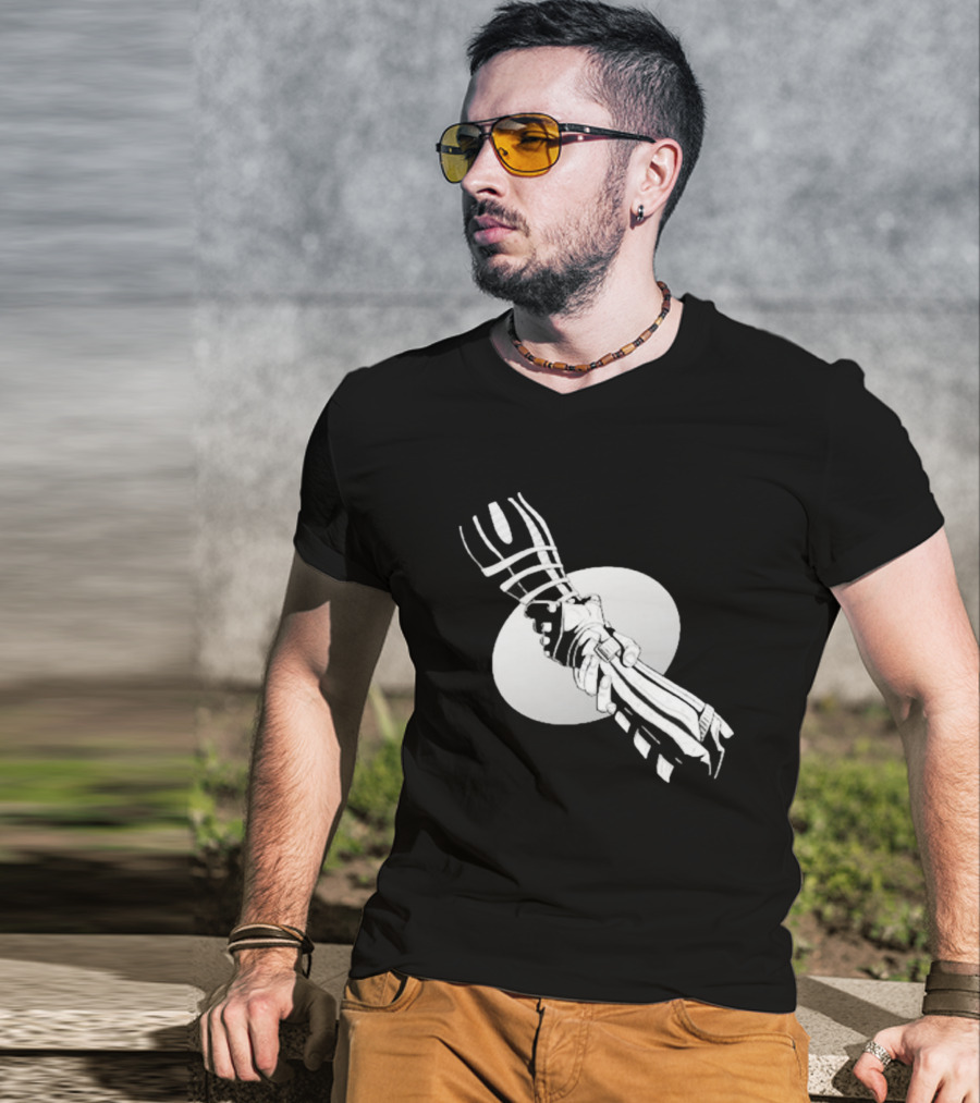 You’re Not Alone Holding Hands Black And White Version T-Shirt