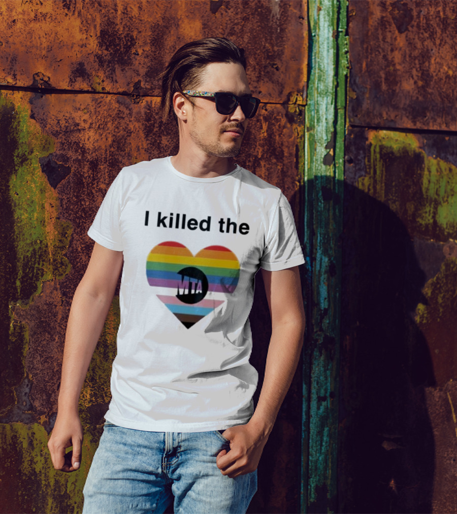 I Killed The Pride Mta Heart Rainbow T-Shirt