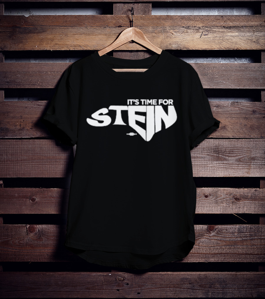 IT’S TIME FOR STEIN Classic Superhero Inspired Bold Lettering T-Shirt