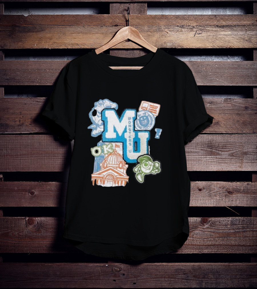 MU Monsters University Disney OK Patch T-Shirt