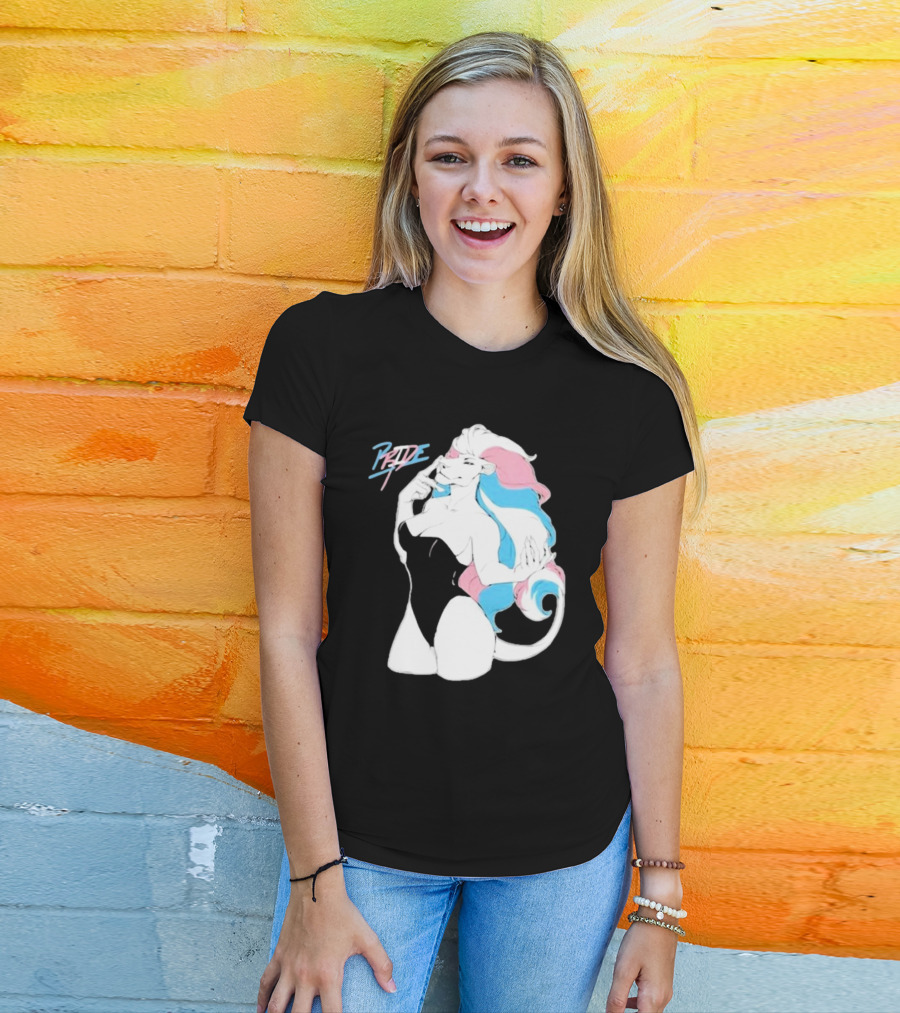 Pride Lioness Trans Flag Colors T-Shirt