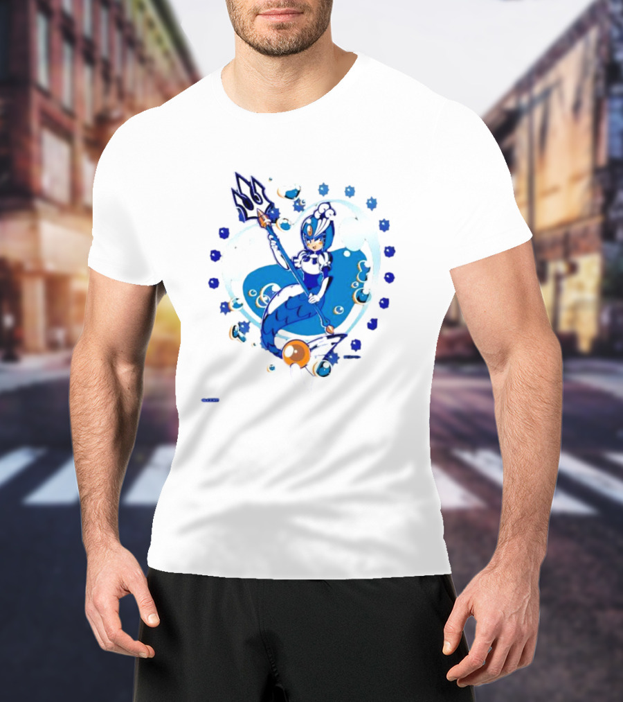 Splash Woman Mega Man Aqua Heart Capcom T-Shirt