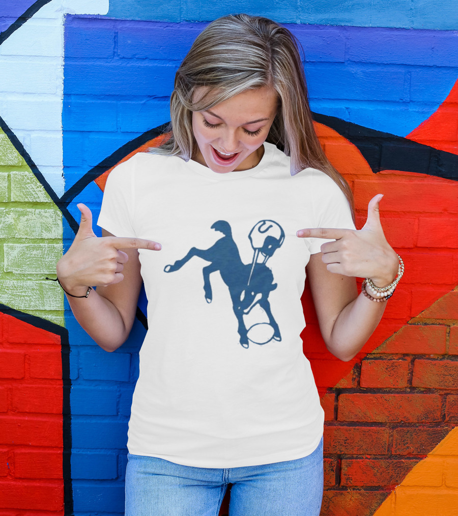 Indianapolis Colts 61 Blue Horse T-Shirt