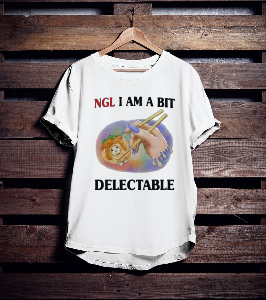 Jmcgg NGL I Am A Bit Delectable Sushi Roll With Cute Character T-Shirt