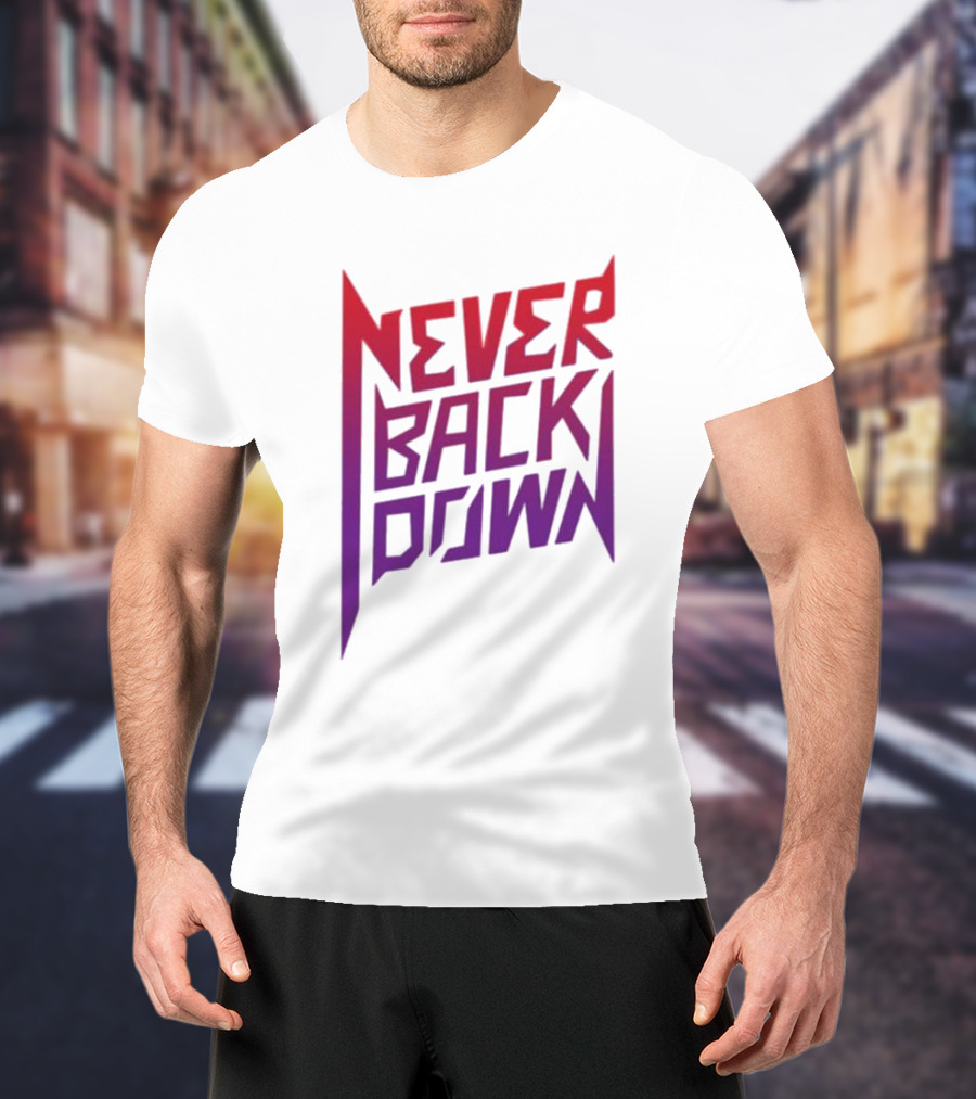 Nick Eh 30 Never Back Down Retro Gradient T-Shirt