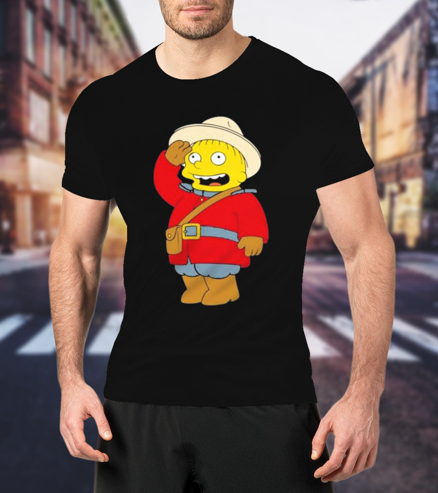 The Simpsons Ralph Mountie Canada Costume T-Shirt