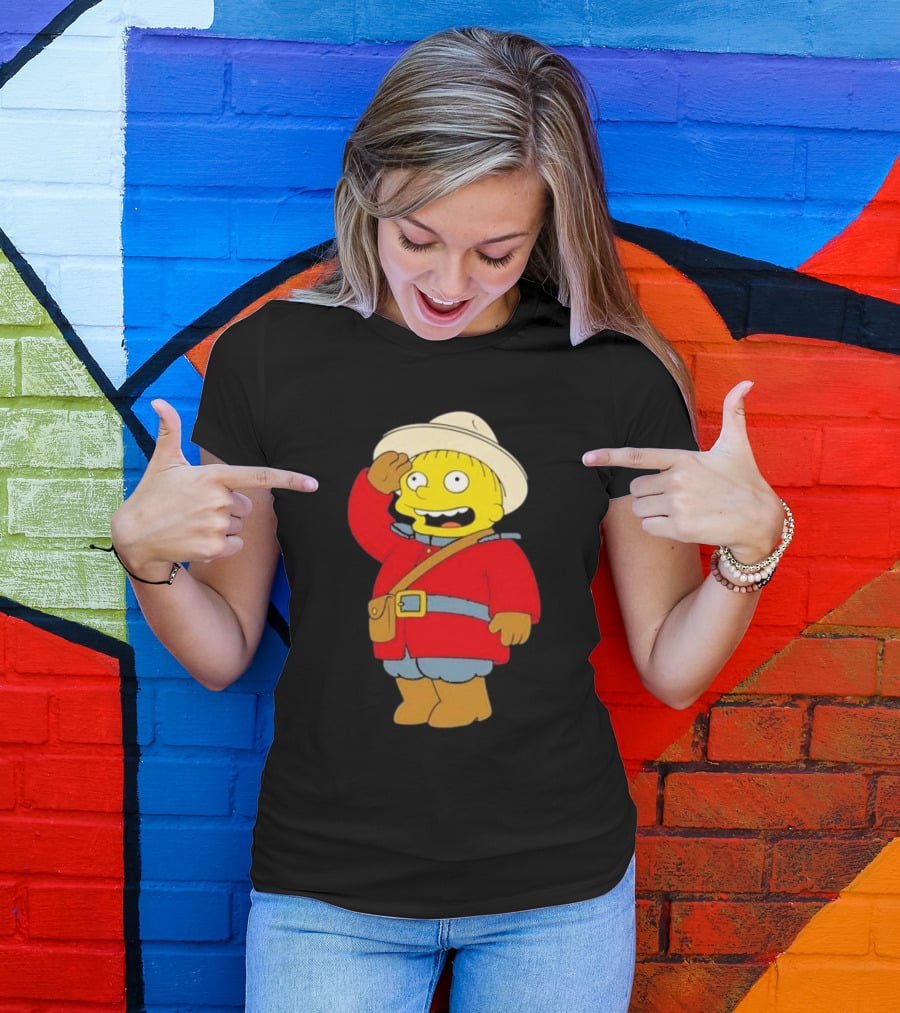 The Simpsons Ralph Mountie Canada Costume T-Shirt