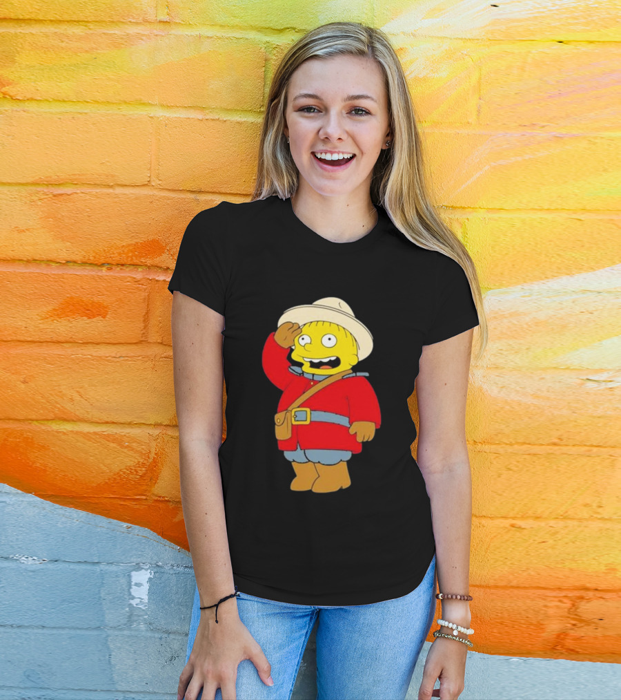 The Simpsons Ralph Mountie Canada Costume T-Shirt