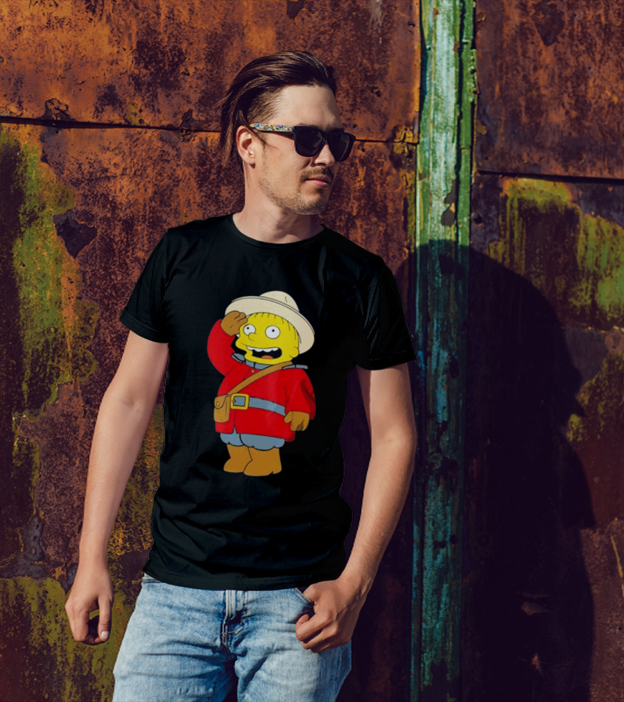 The Simpsons Ralph Mountie Canada Costume T-Shirt