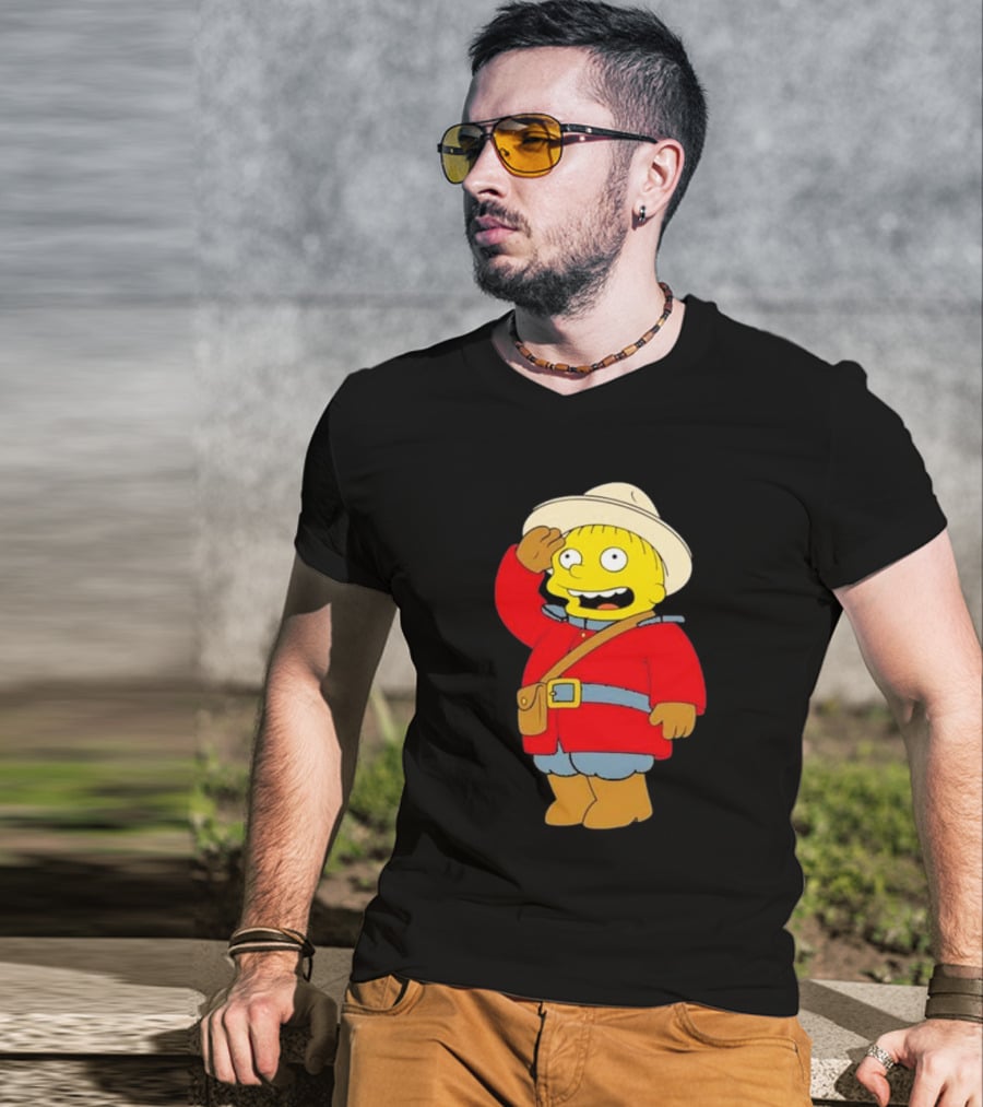 The Simpsons Ralph Mountie Canada Costume T-Shirt