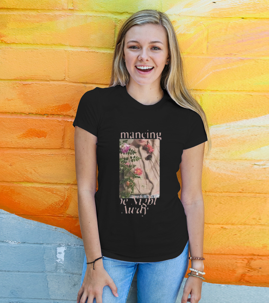 Romancing The Night Away Floral Slow Dancing T-Shirt