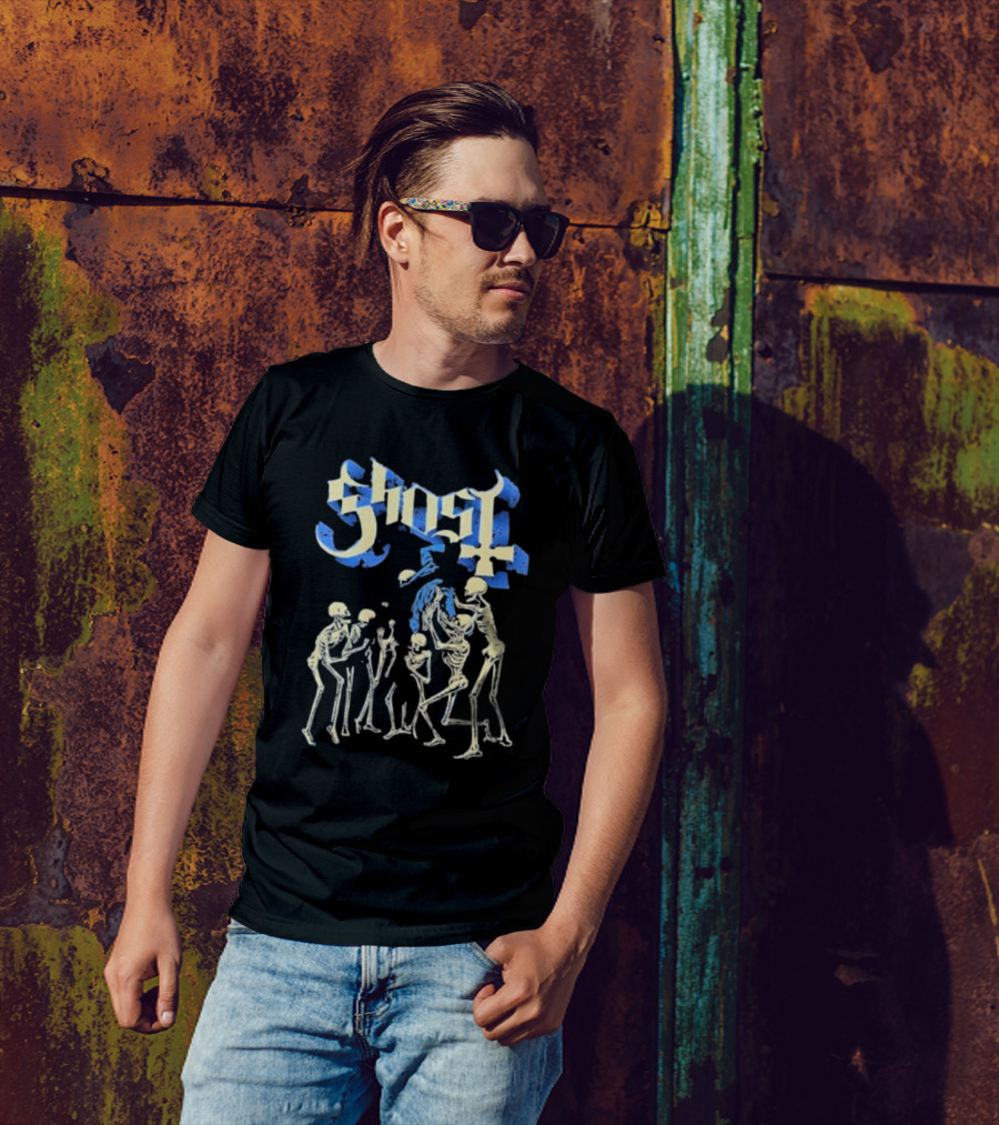 Ghost Band Skeletons Ritual Scene T-Shirt