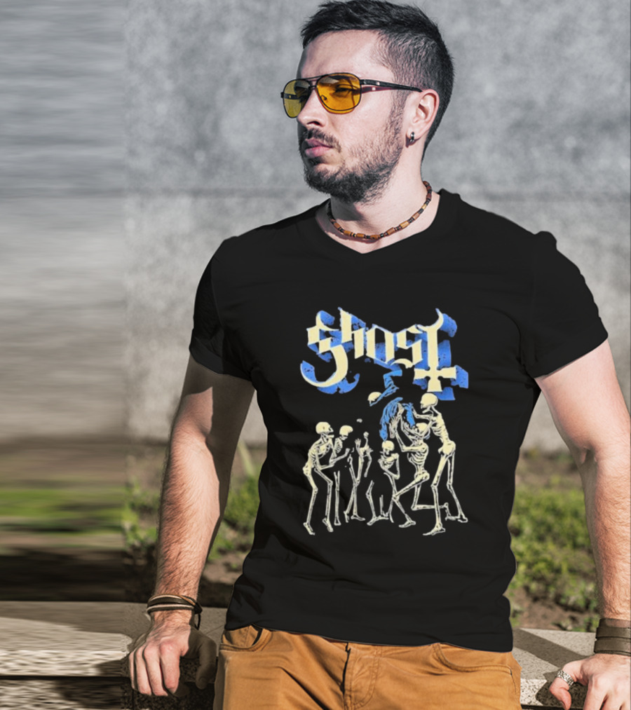 Ghost Band Skeletons Ritual Scene T-Shirt