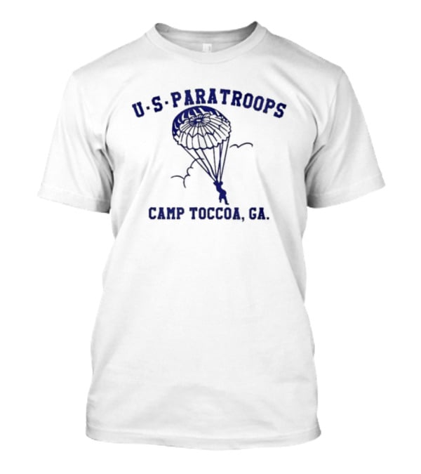 U S Paratroops Camp Toccoa Ga Parachute Iconic T-Shirt