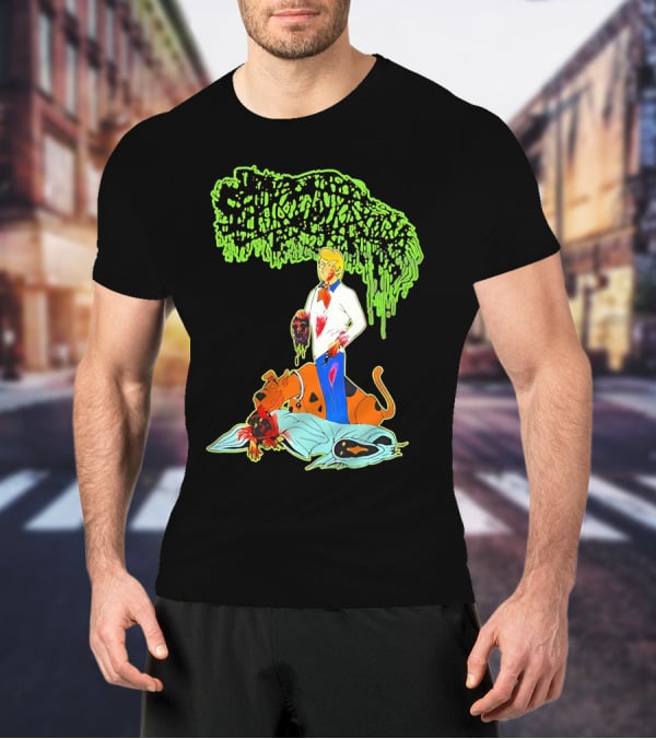 Sanguisugabogg Scooby Doo Fred Jones Horror Mashup T-Shirt