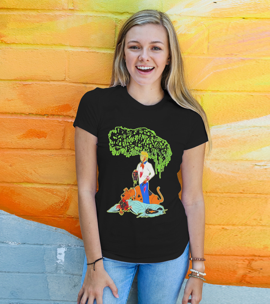 Sanguisugabogg Scooby Doo Fred Jones Horror Mashup T-Shirt