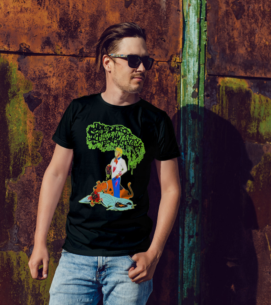 Sanguisugabogg Scooby Doo Fred Jones Horror Mashup T-Shirt
