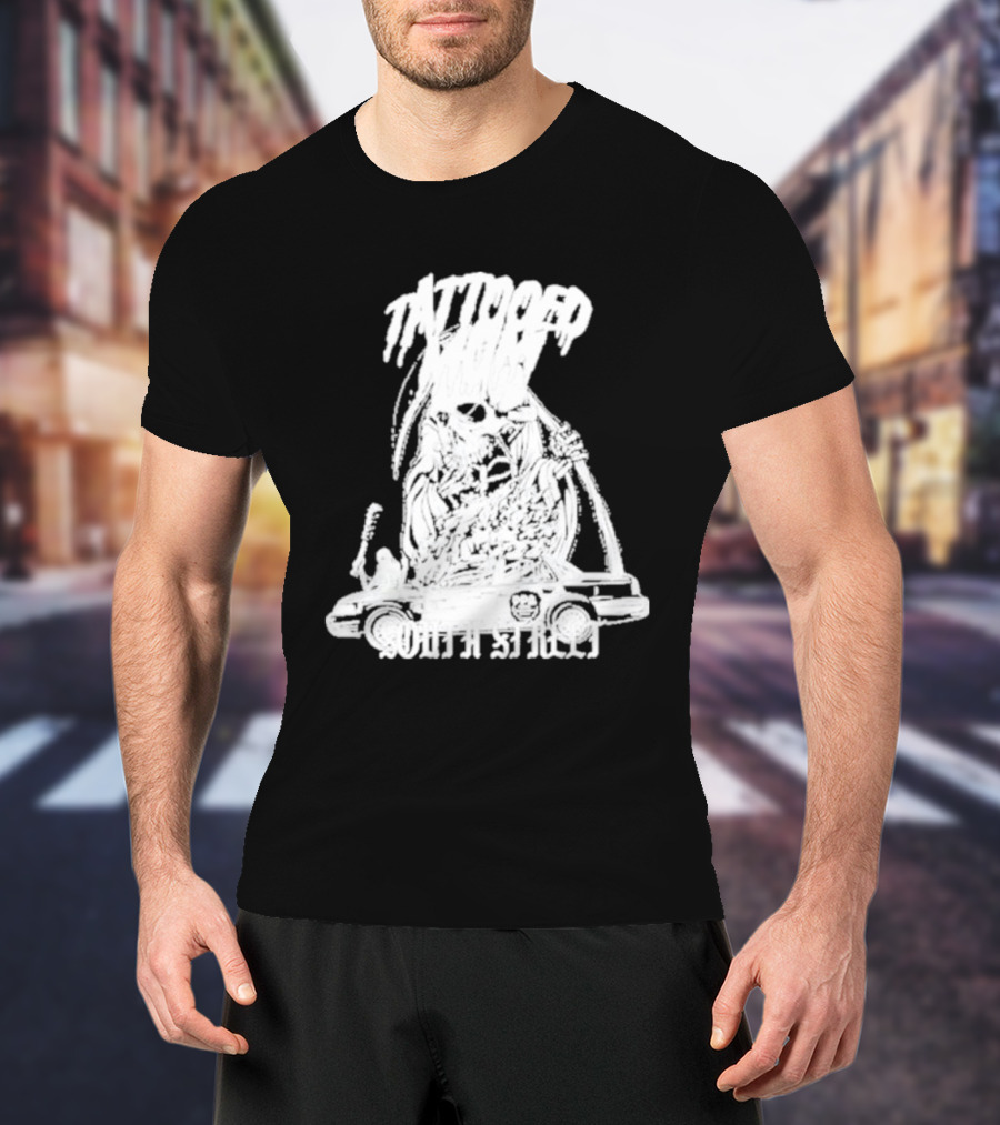 Tattooed Mom South Street Skeleton Car T-Shirt