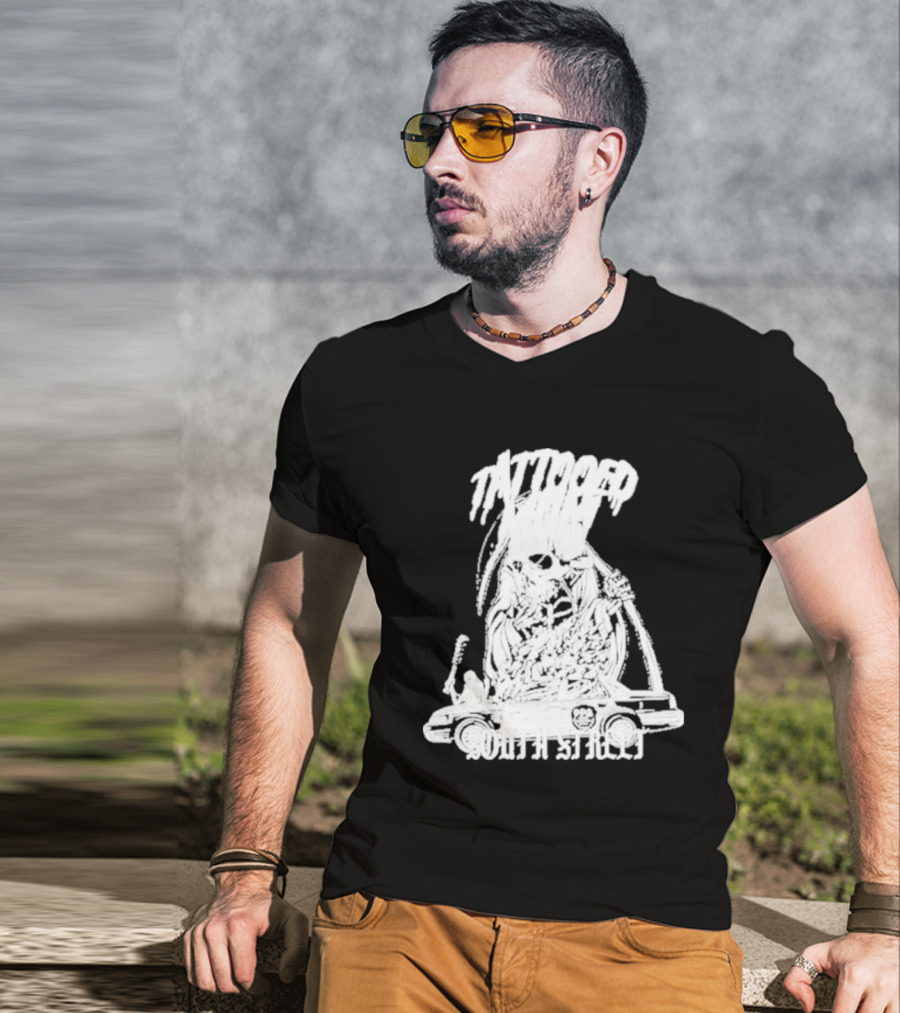Tattooed Mom South Street Skeleton Car T-Shirt