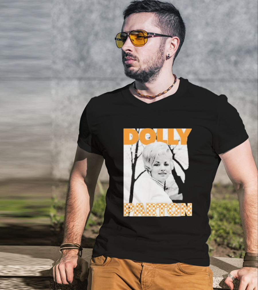 Dolly Parton Retro Black And White Tennessee T-Shirt