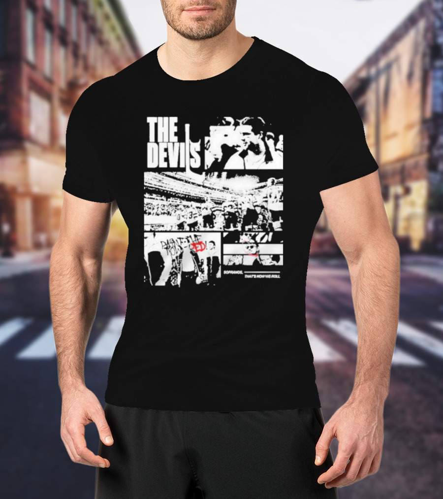 The Devils Sopranos That's How We Roll Comic-Style Collage T-Shirt