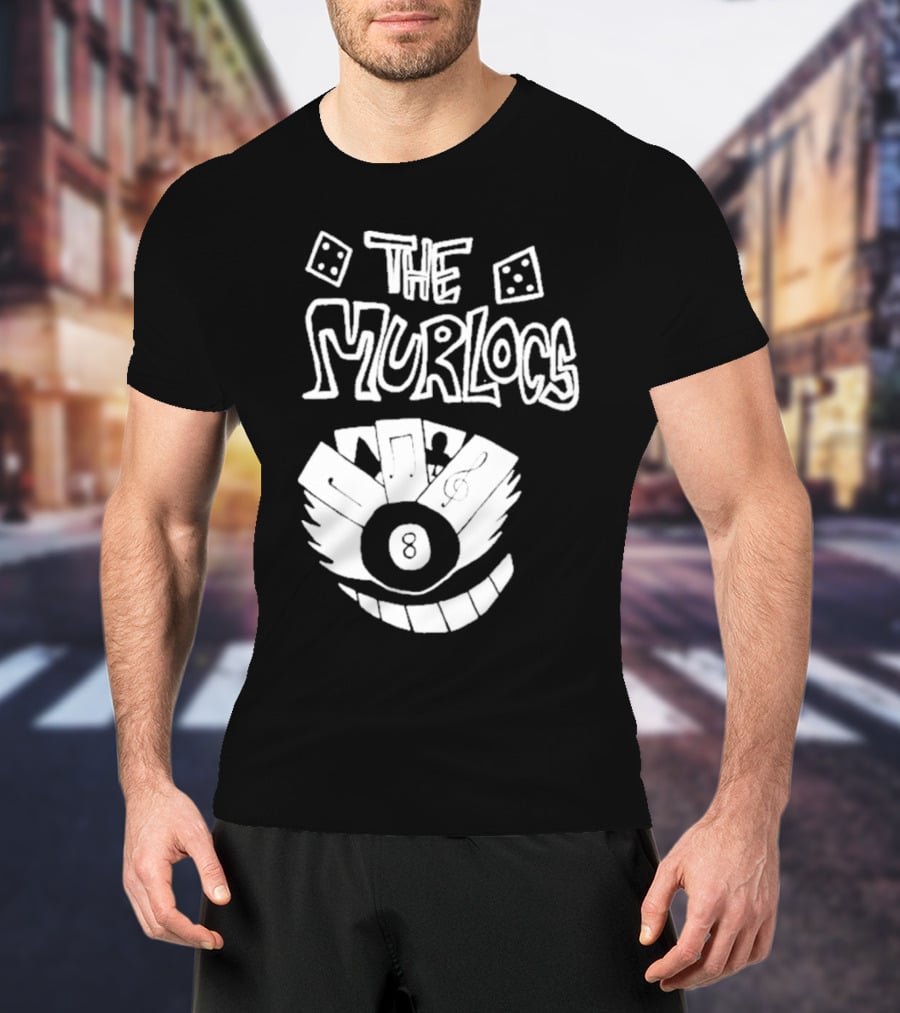 The Murlocs Playing Cards 8 Ball T-Shirt