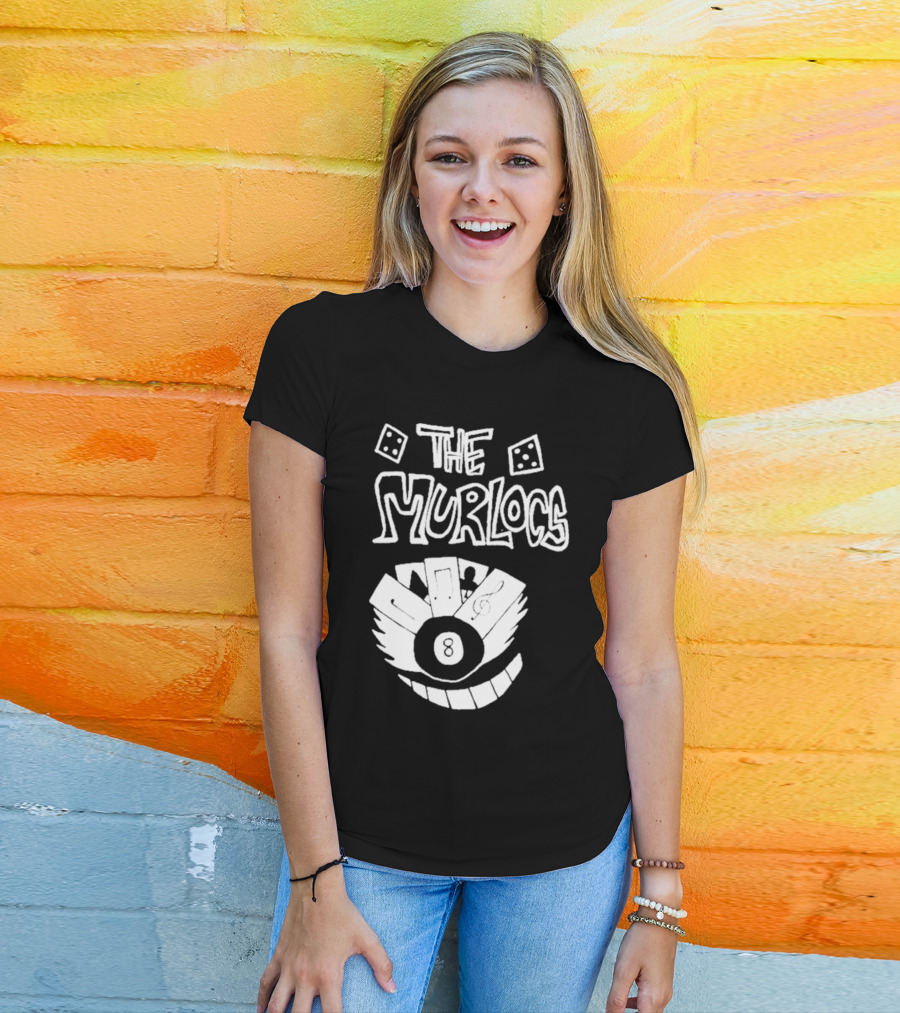 The Murlocs Playing Cards 8 Ball T-Shirt