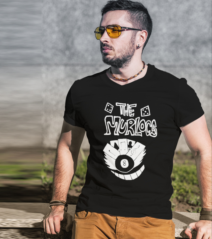 The Murlocs Playing Cards 8 Ball T-Shirt