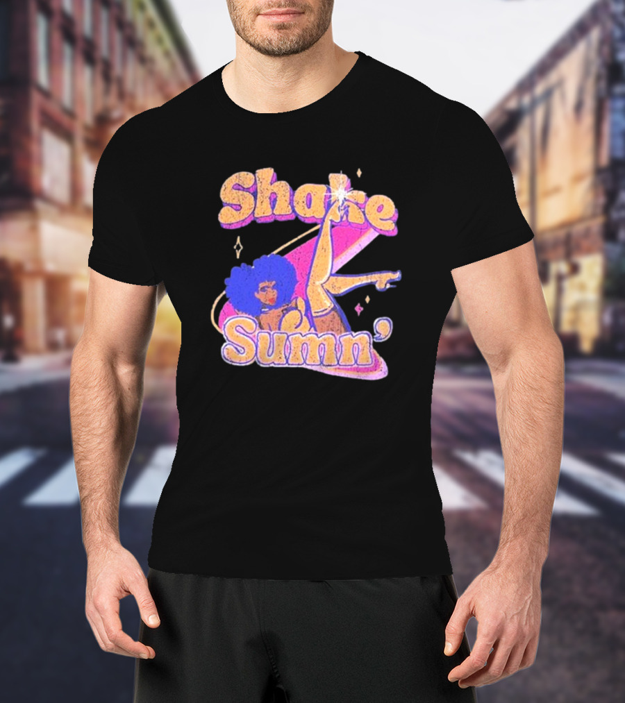 Zero Fatigue Shake Sumn Vibrant Retro Dance Vibes T-Shirt