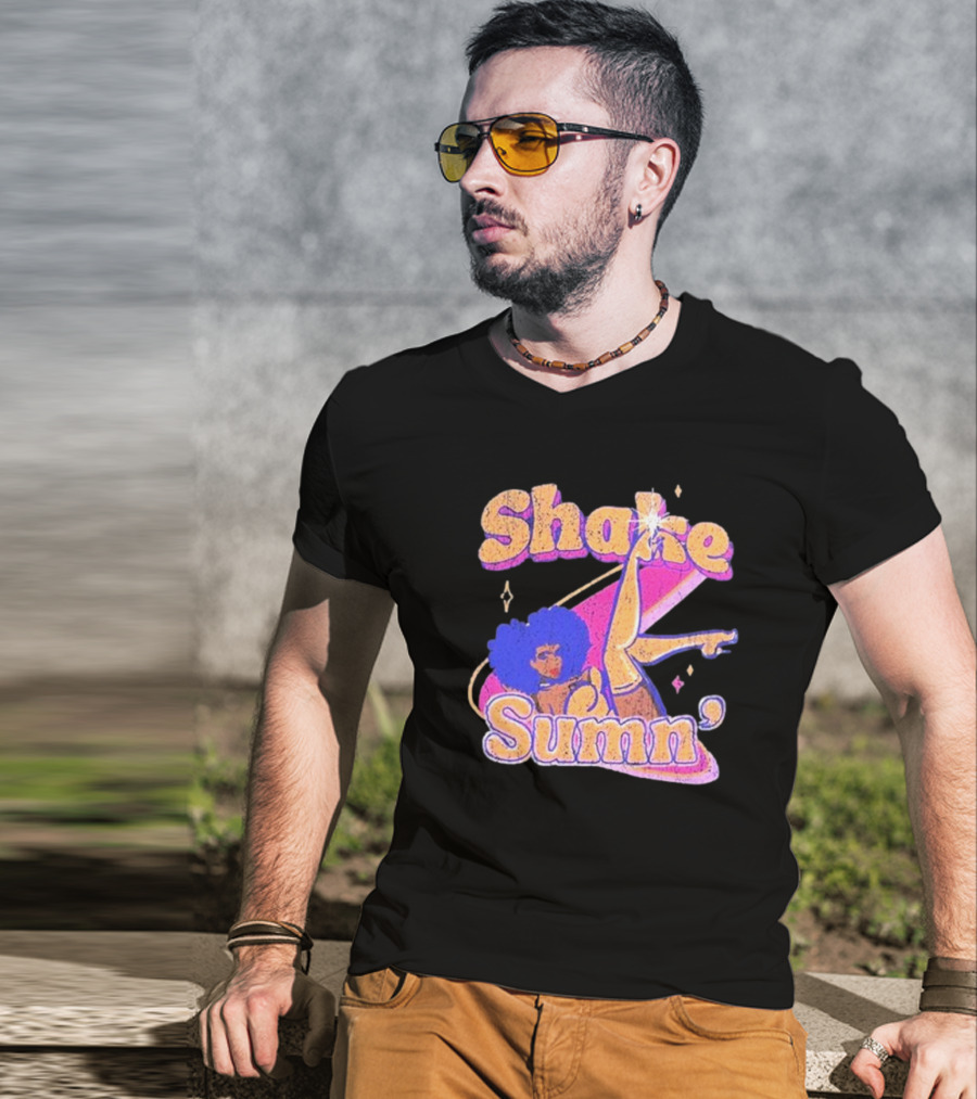 Zero Fatigue Shake Sumn Vibrant Retro Dance Vibes T-Shirt