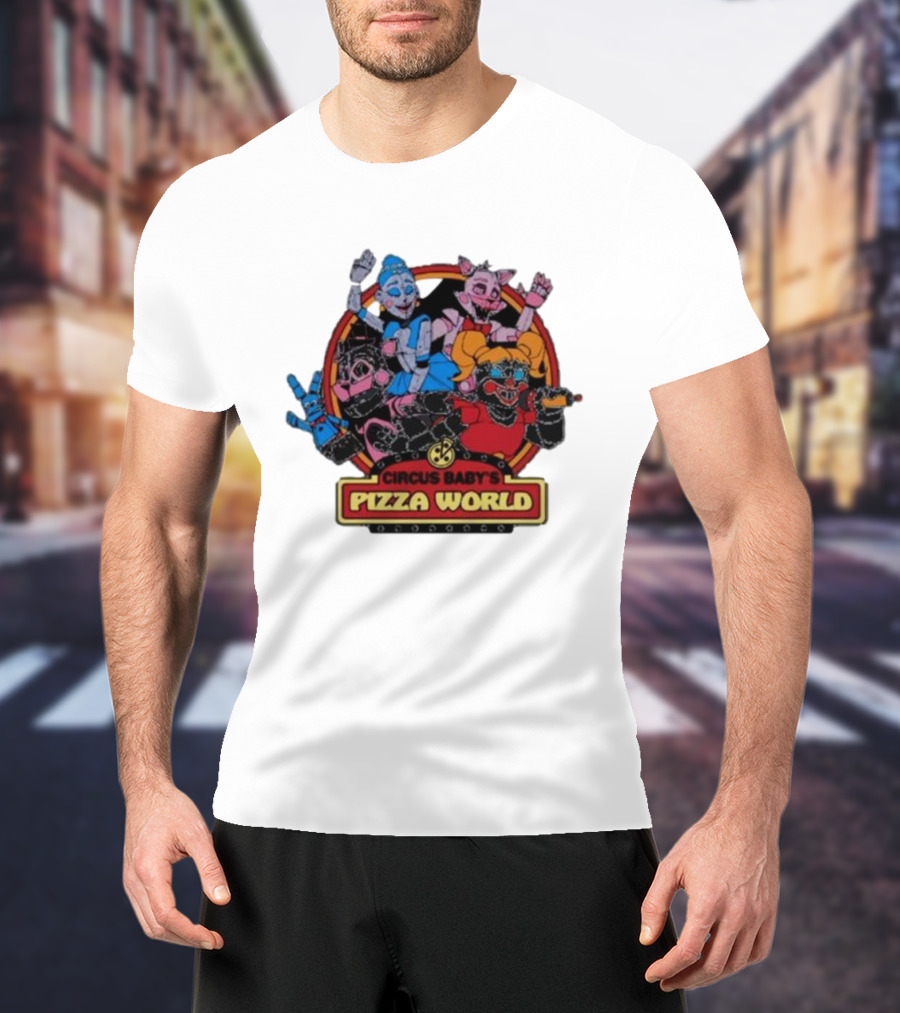 Circus Baby's Pizza World Sister Location Animatronic Characters T-Shirt