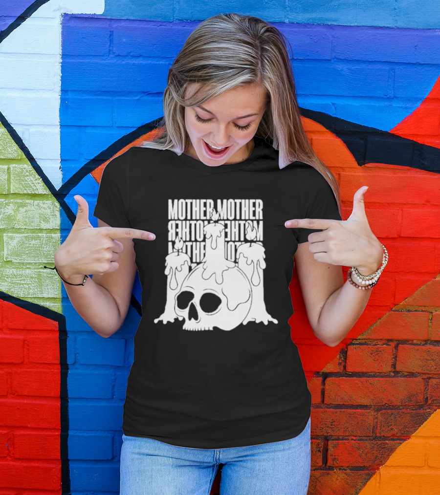 Mother Mother Skull Candle T-Shirt