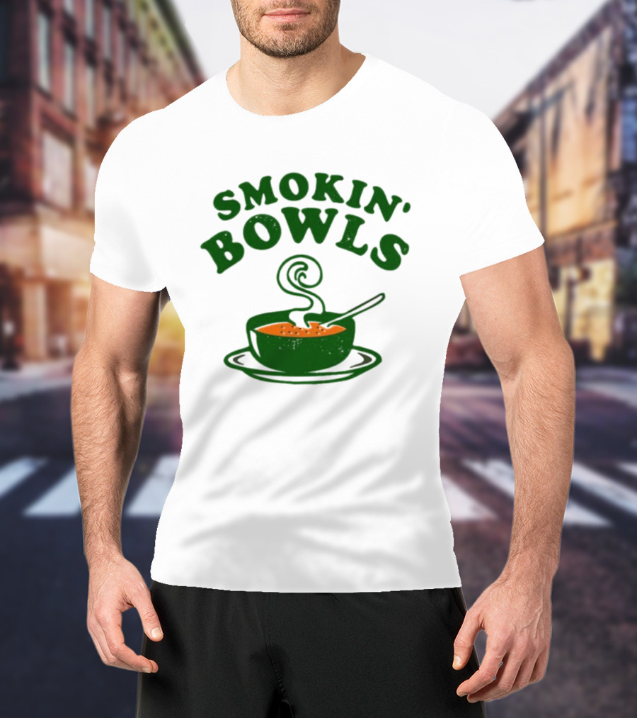Smokin’ Bowls Soup With Spoon And Swirling Steam T-Shirt