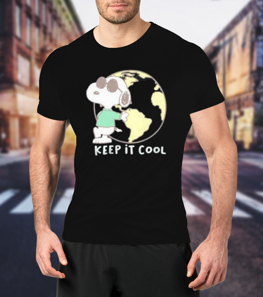 Snoopy Keep It Cool Earth Character T-Shirt